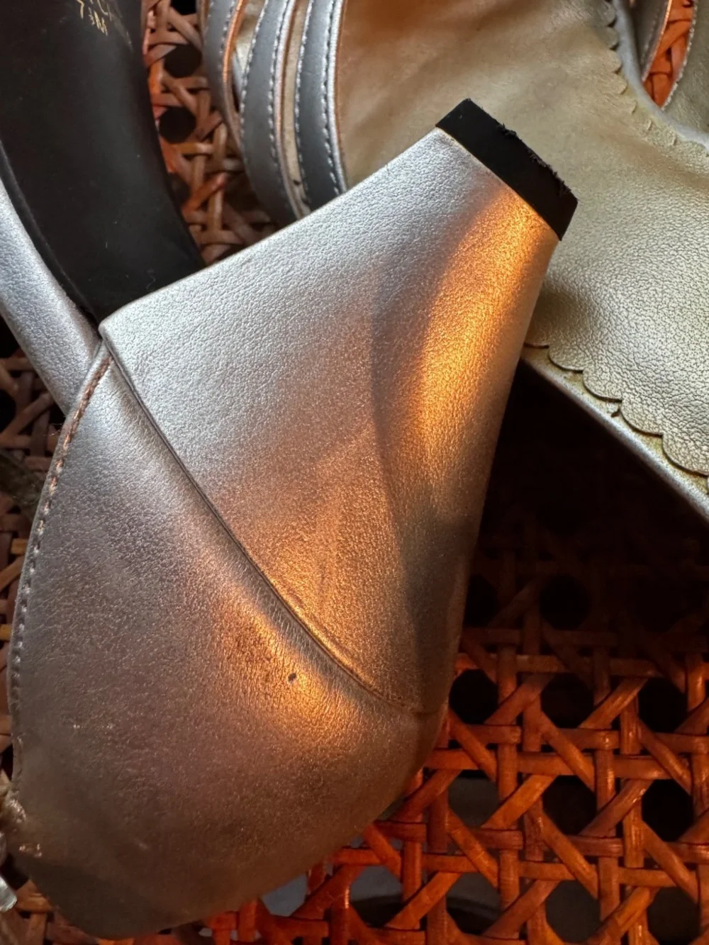 Silver Dance Heels. Classic. 7.5 M